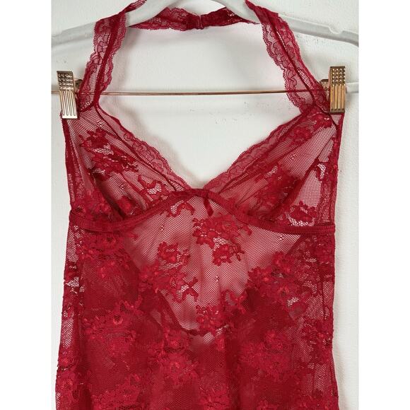 Vintage Victoria's Secret Stretch Lace Mini Dress Bombshell Coquette Flirty Y2K - Picture 3 of 10